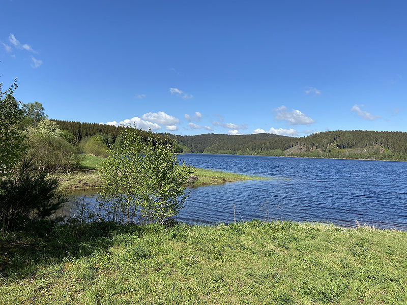 Die Talsperre Eibenstock in Sachsen