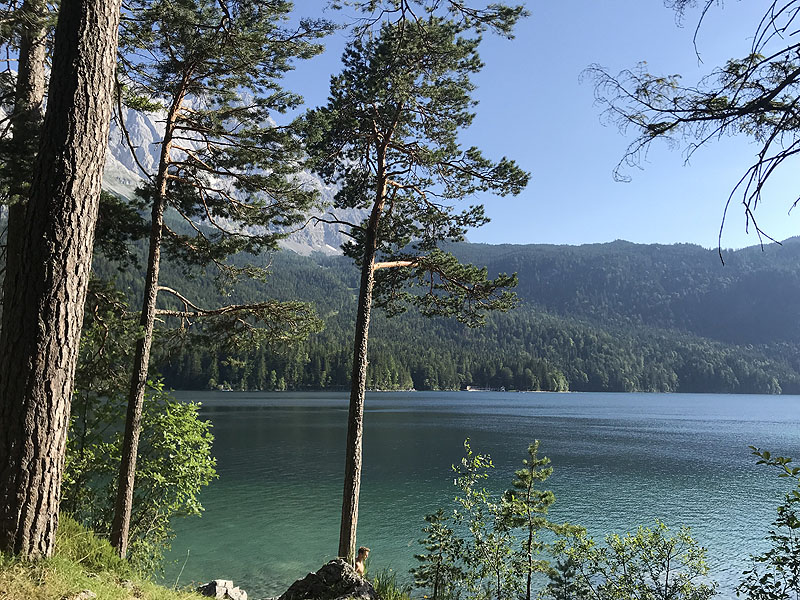 Der Eibsee in Garmisch Partenkirchen