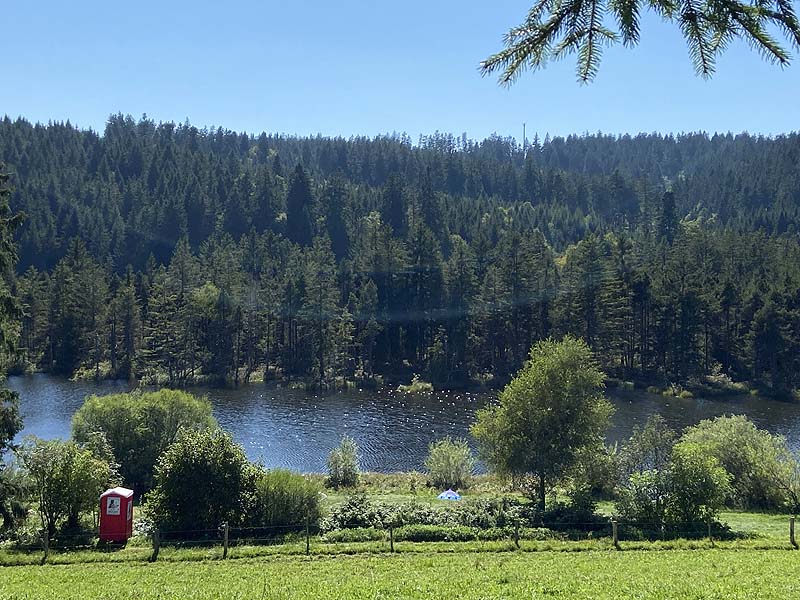 Der Badesee Eschacher Weiher in Buchenberg