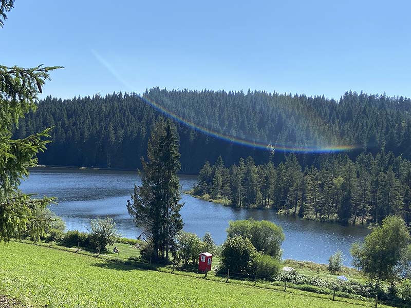 Der Badesee Eschacher Weiher in Buchenberg