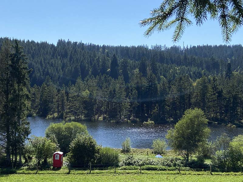 Der Badesee Eschacher Weiher in Buchenberg