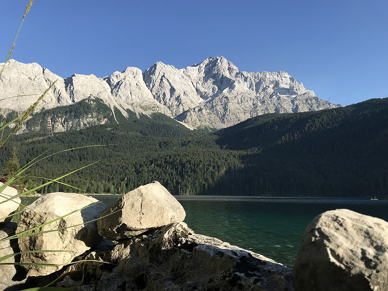 Der FKK Platz am Eibsee in Garmisch Partenkirchen