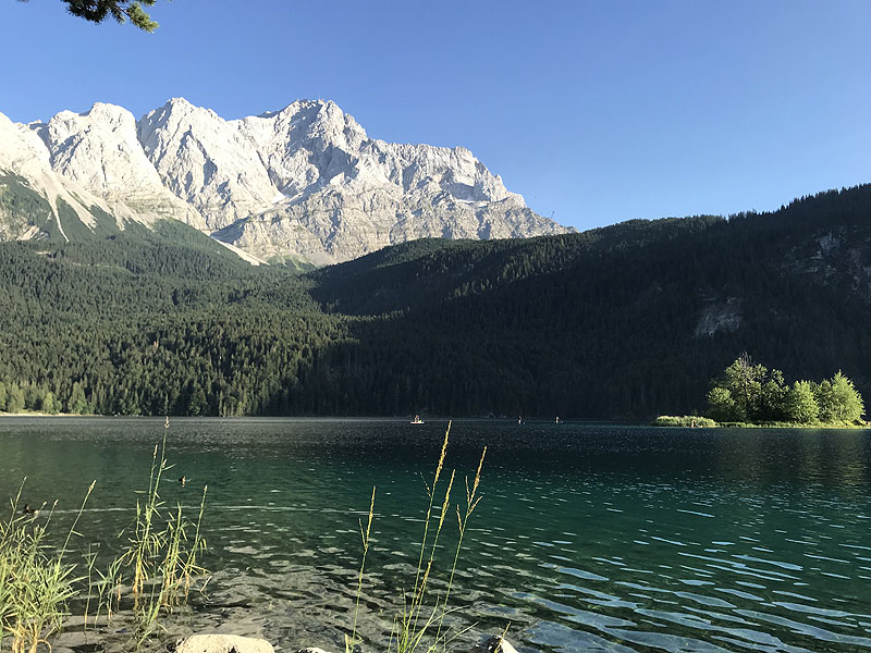 Der FKK Platz am Eibsee in Garmisch Partenkirchen