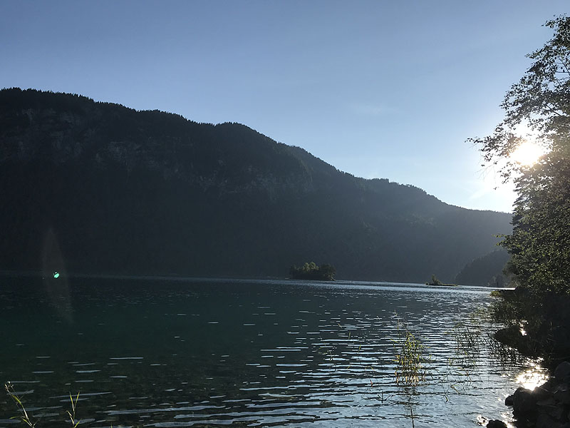 Der FKK Platz am Eibsee in Garmisch Partenkirchen