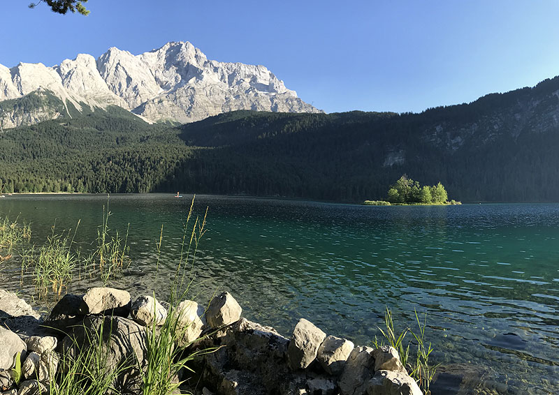 Der FKK Platz am Eibsee in Garmisch Partenkirchen