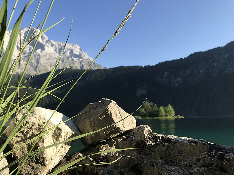 Der FKK Platz am Eibsee in Garmisch Partenkirchen