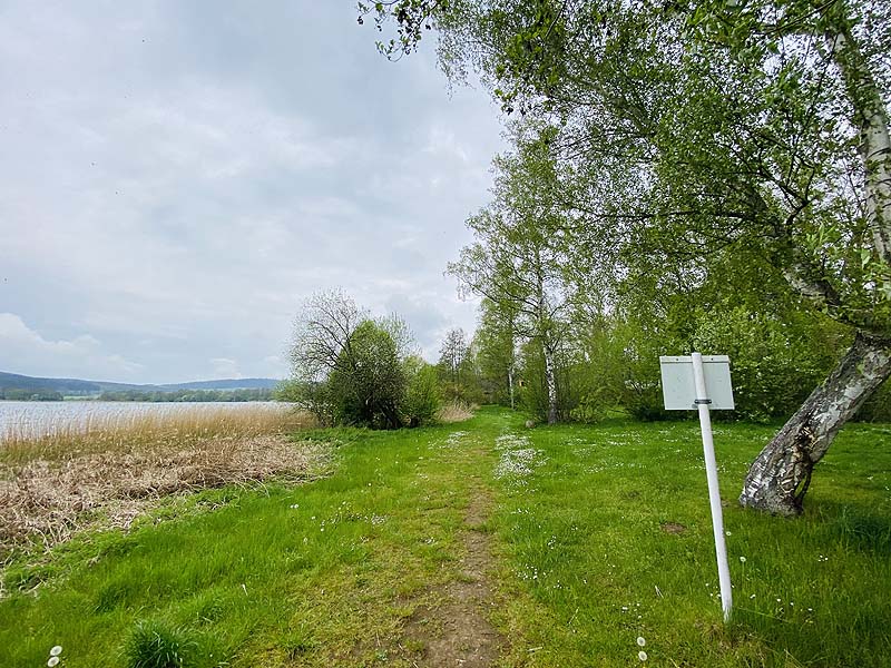 Der FKK Bereich am Stausee Hohenfelden in Thüringen