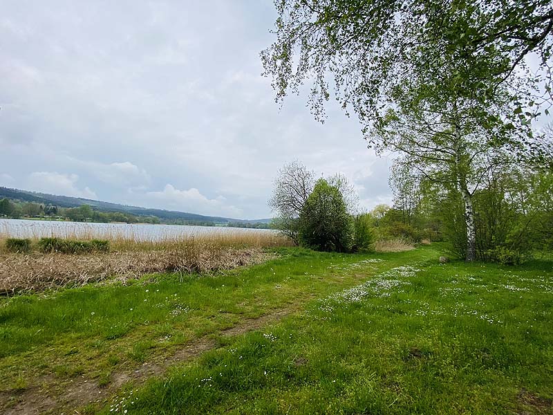 Der FKK Bereich am Stausee Hohenfelden in Thüringen