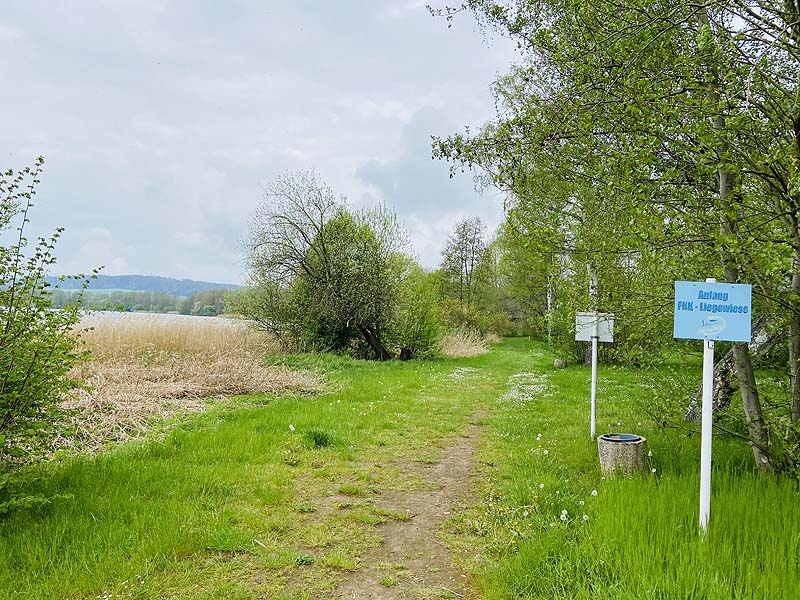 Der FKK Bereich am Stausee Hohenfelden in Thüringen