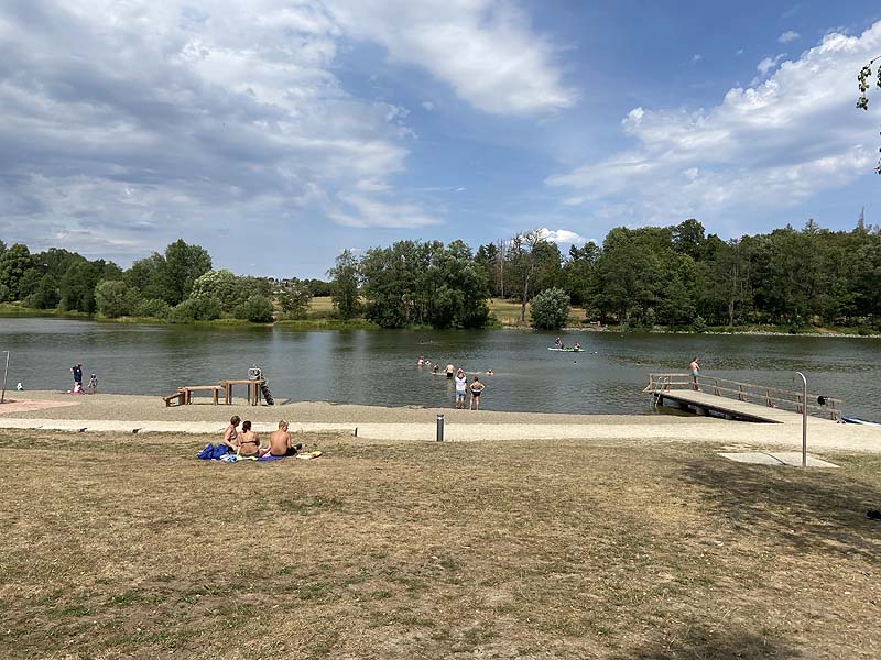 Der Badesee Frankenwaldsee in Lichtenberg