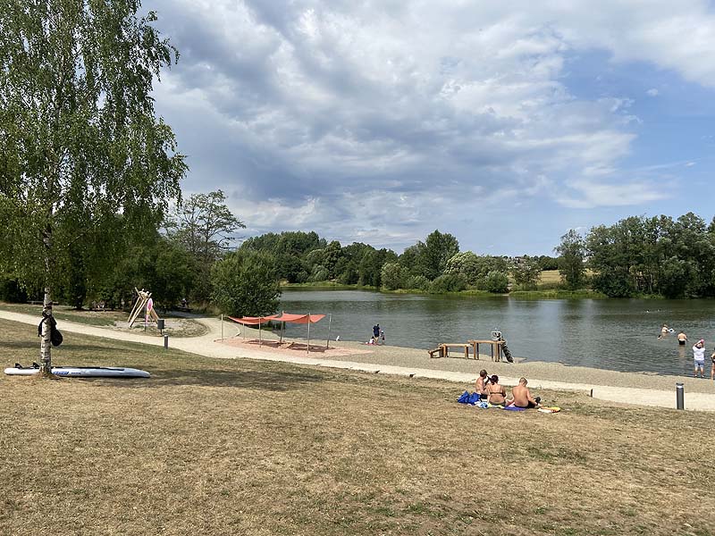 Der Badesee Frankenwaldsee in Lichtenberg