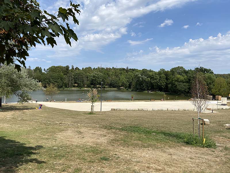 Der Badesee Frankenwaldsee in Lichtenberg