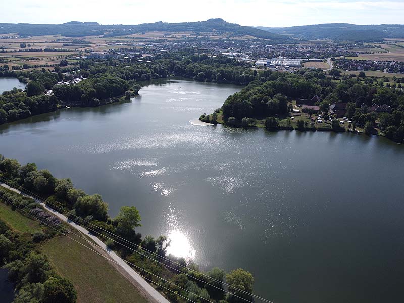 Luftaufnahme, Luftbild vom Freizeitgelände Bad Staffelstein