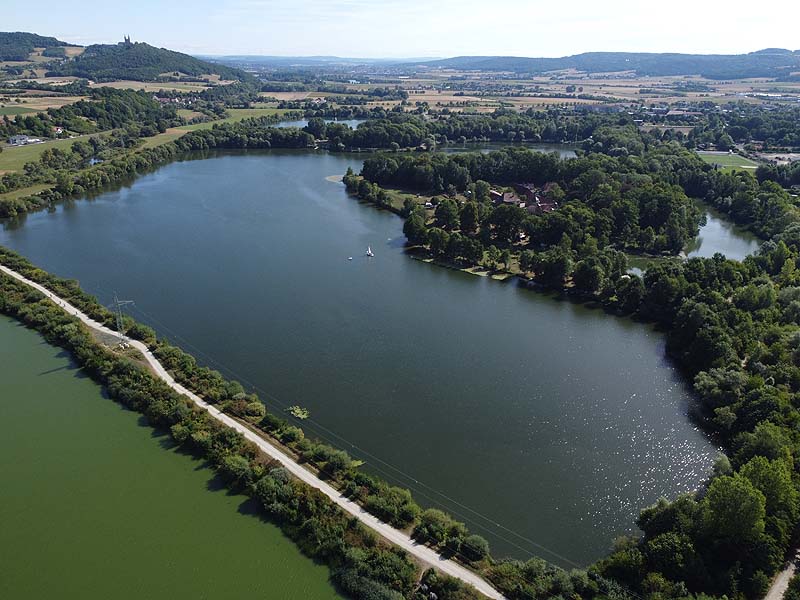 Luftaufnahme, Luftbild vom Freizeitgelände Bad Staffelstein