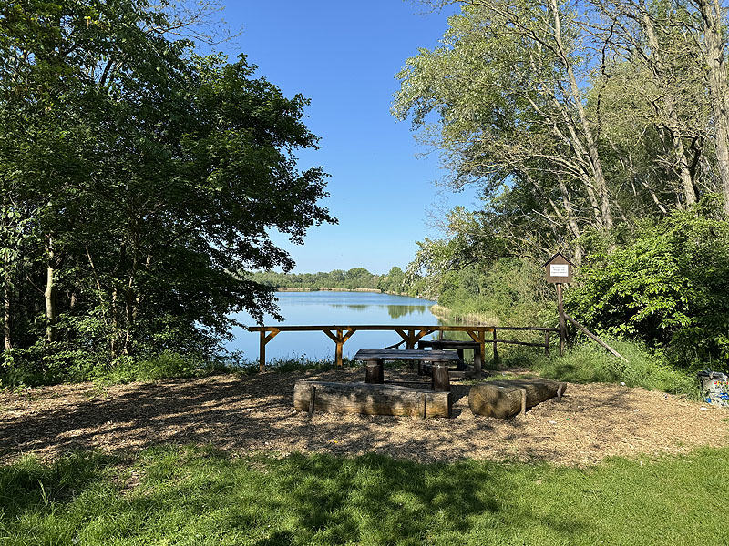 Der Badesee Hainbergsee in Meuselwitz