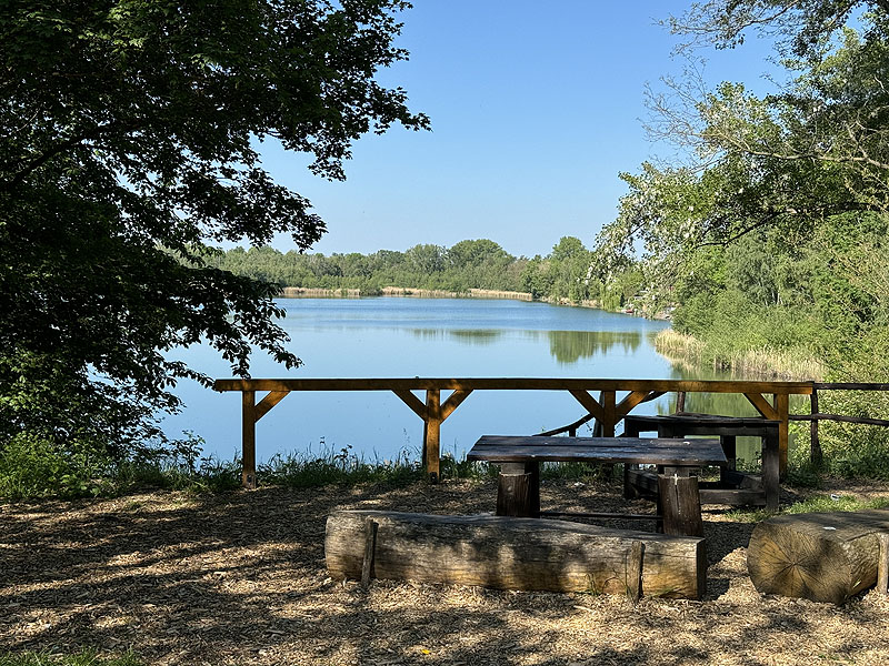 Der Badesee Hainbergsee in Meuselwitz