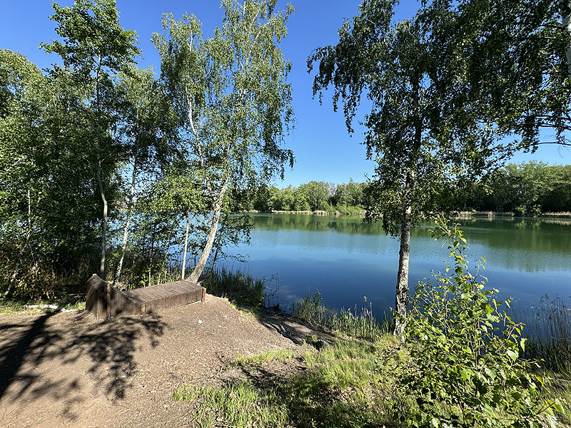 Der Badesee Hainbergsee in Meuselwitz