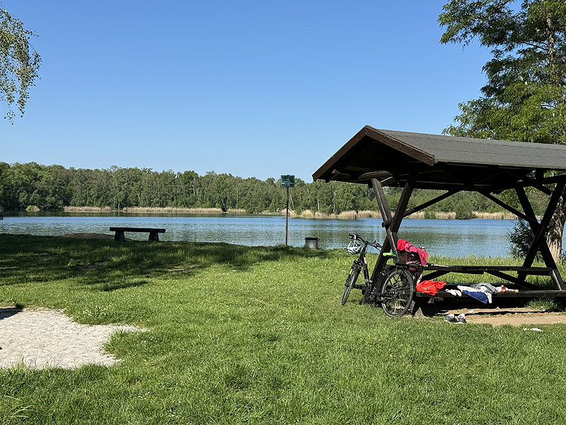 Der Badesee Hainbergsee in Meuselwitz