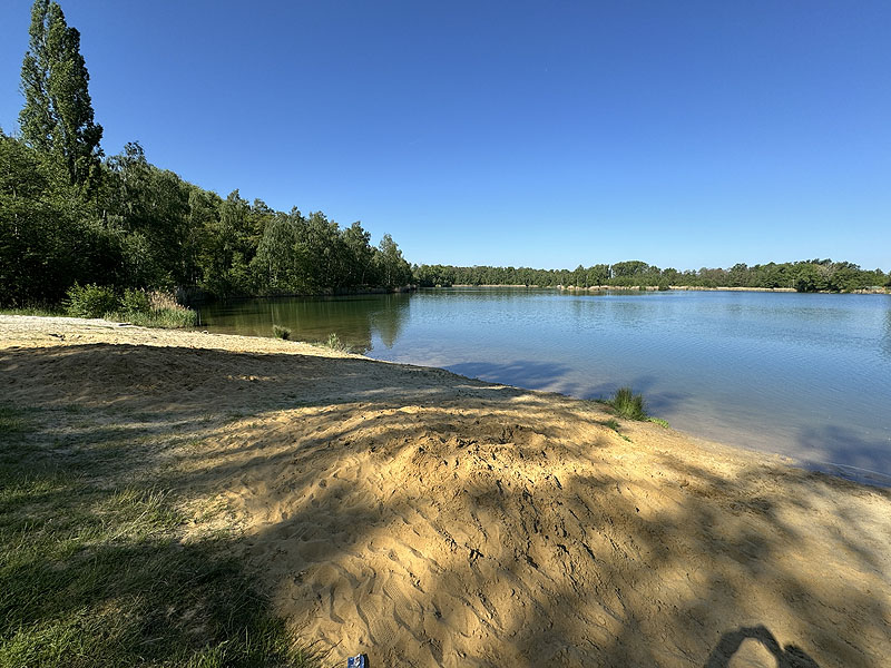 Der Badesee Hainbergsee in Meuselwitz