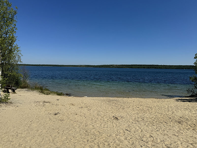Der Badesee Haselbacher See in Wintersdorf