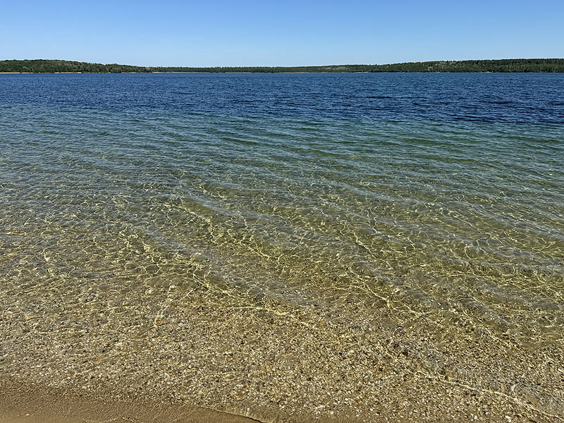 Der Badesee Haselbacher See in Wintersdorf