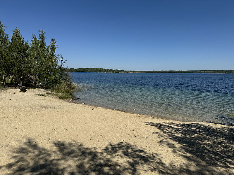 Der Badesee Haselbacher See in Wintersdorf