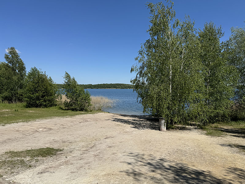 Der Badesee Haselbacher See in Wintersdorf