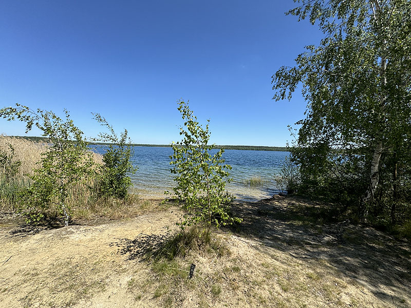 Der Badesee Haselbacher See in Wintersdorf