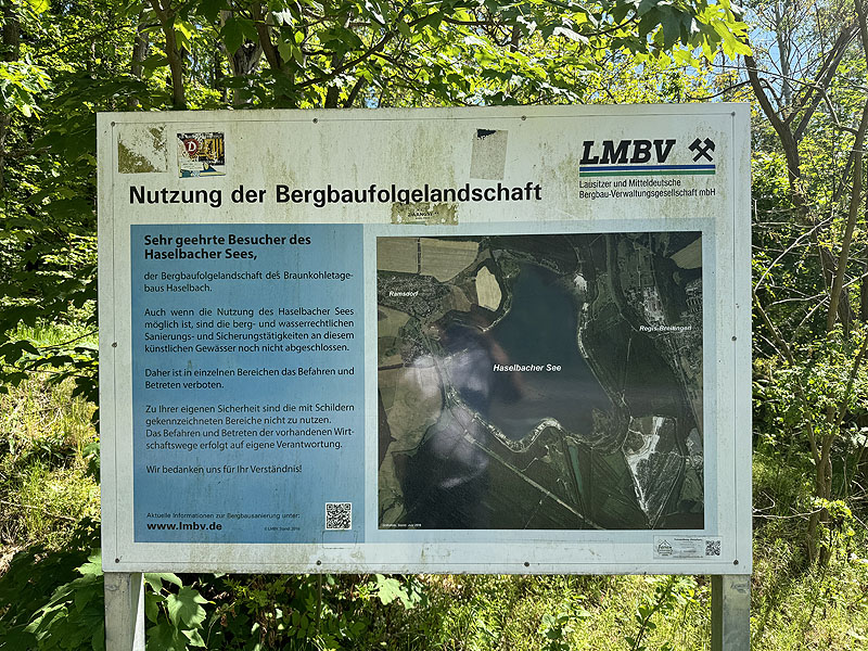 Der Badesee Haselbacher See in Wintersdorf