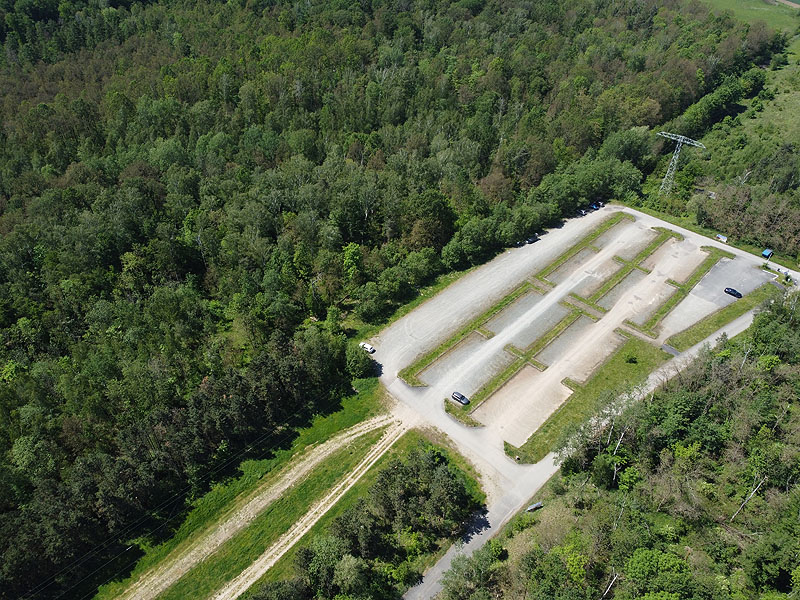 Luftaufnahme, Luftbild vom Haselbacher See in Wintersdorf