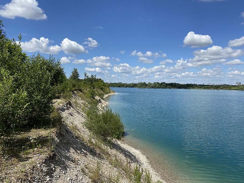 Der Hollerner See bei Eching aus dem Jahr 2020