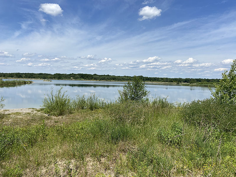 Der Badesee Kochheimer See in Neuburg an der Donau