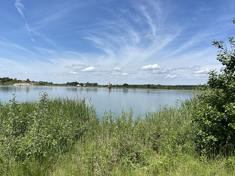Der Badesee Kochheimer See in Neuburg an der Donau