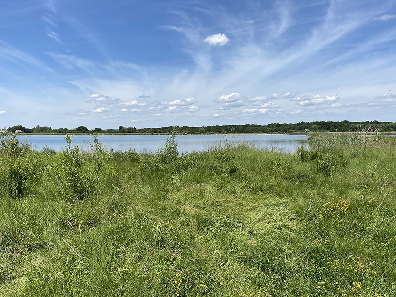 Der Badesee Kochheimer See in Neuburg an der Donau