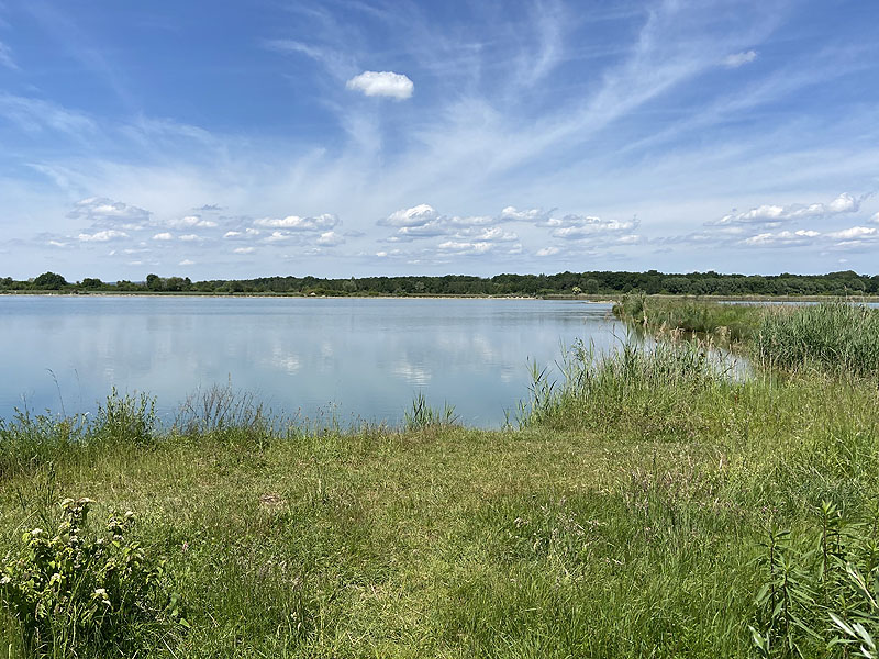 Der Badesee Kochheimer See in Neuburg an der Donau