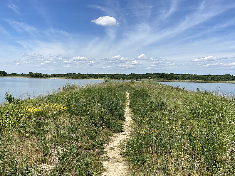 Der Badesee Kochheimer See in Neuburg an der Donau