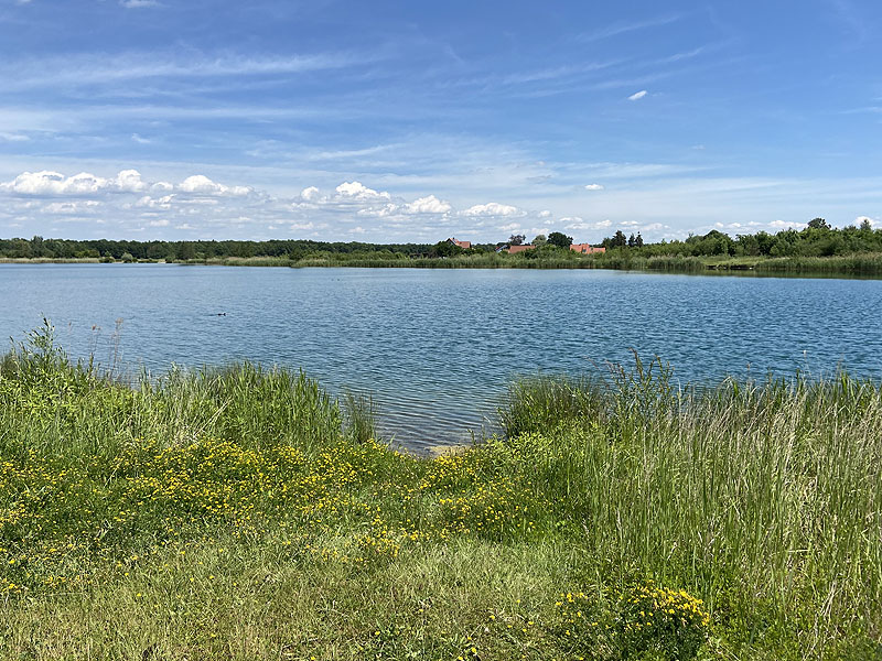 Der Badesee Kochheimer See in Neuburg an der Donau