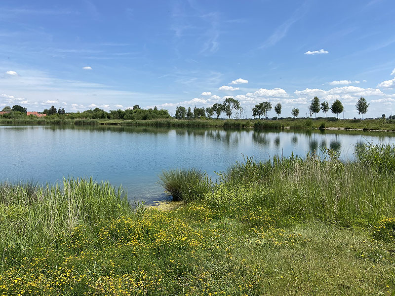 Der Badesee Kochheimer See in Neuburg an der Donau