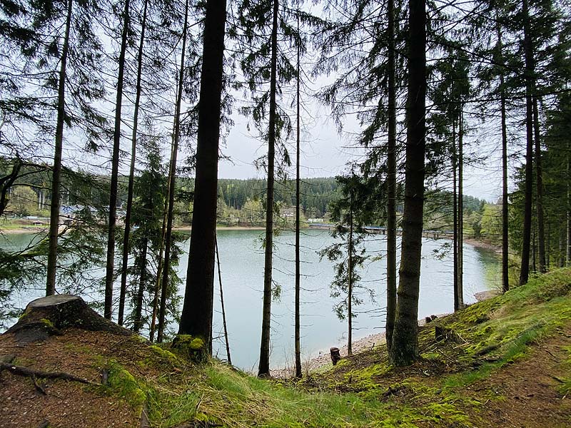 Der Lütsche-Stausee in Frankenhain