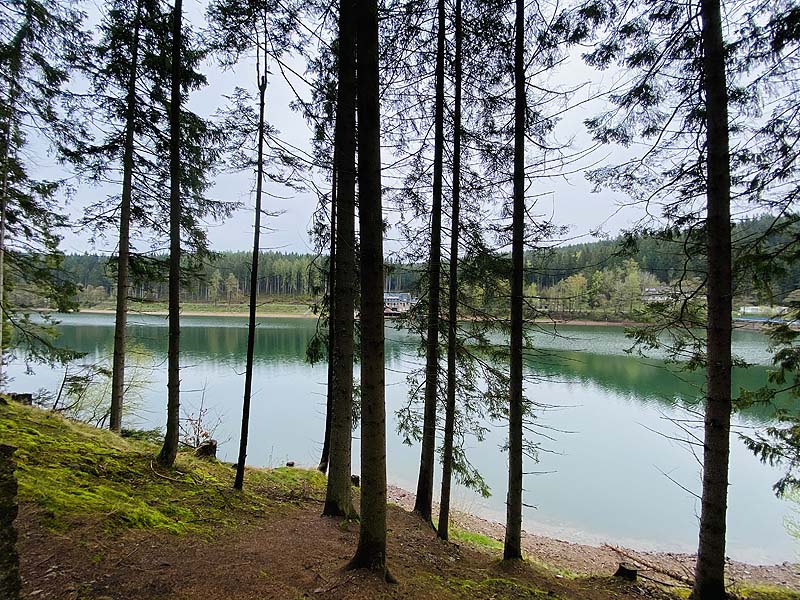 Der Lütsche-Stausee in Frankenhain