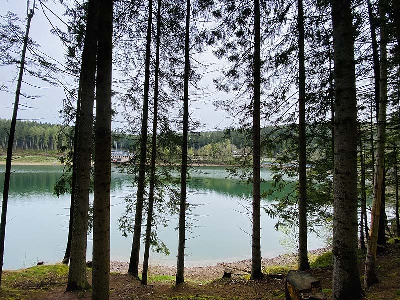 Der Lütsche-Stausee in Frankenhain