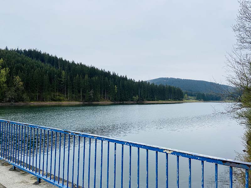 Der Lütsche-Stausee in Frankenhain
