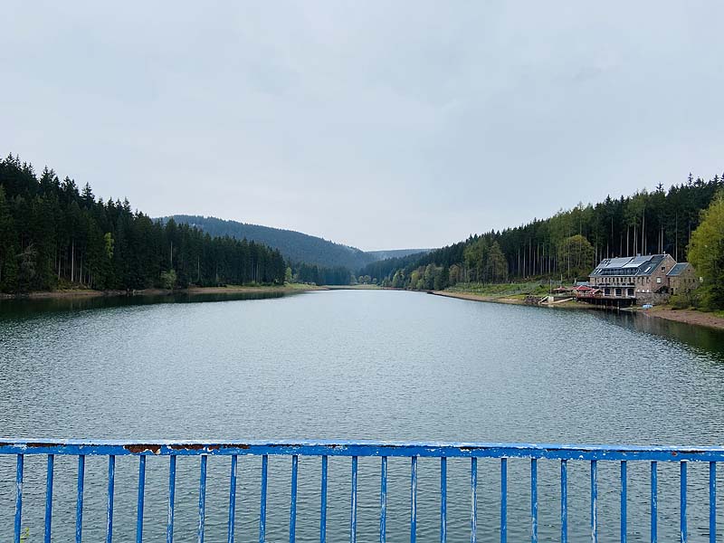 Der Lütsche-Stausee in Frankenhain
