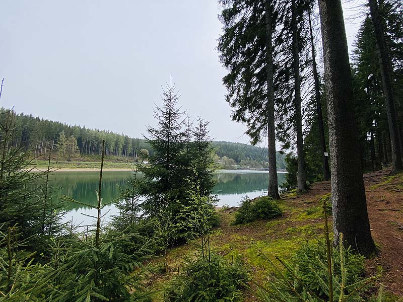 Der Lütsche-Stausee in Frankenhain