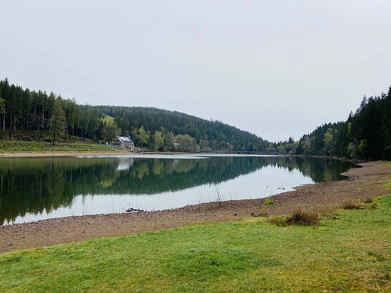 Der Lütsche-Stausee in Frankenhain