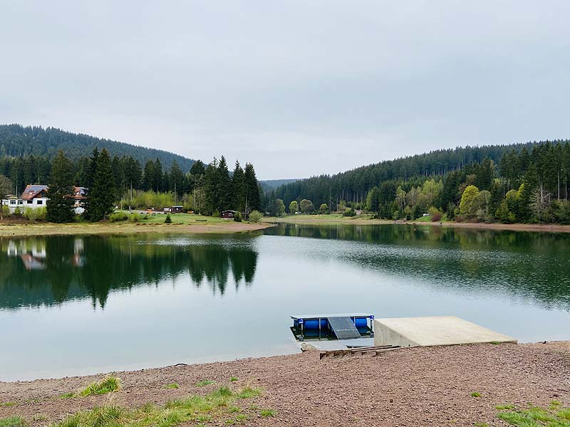 Der Lütsche-Stausee in Frankenhain