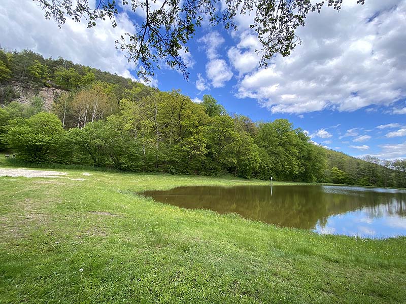 Der Badesee Naturbad Magdalenental in Trisching