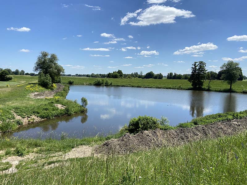 Der Badesee Oberachdorfer Weiher bei Regensburg