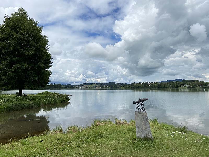 Der Badesee Oberer Lechsee in Lechbruck am See