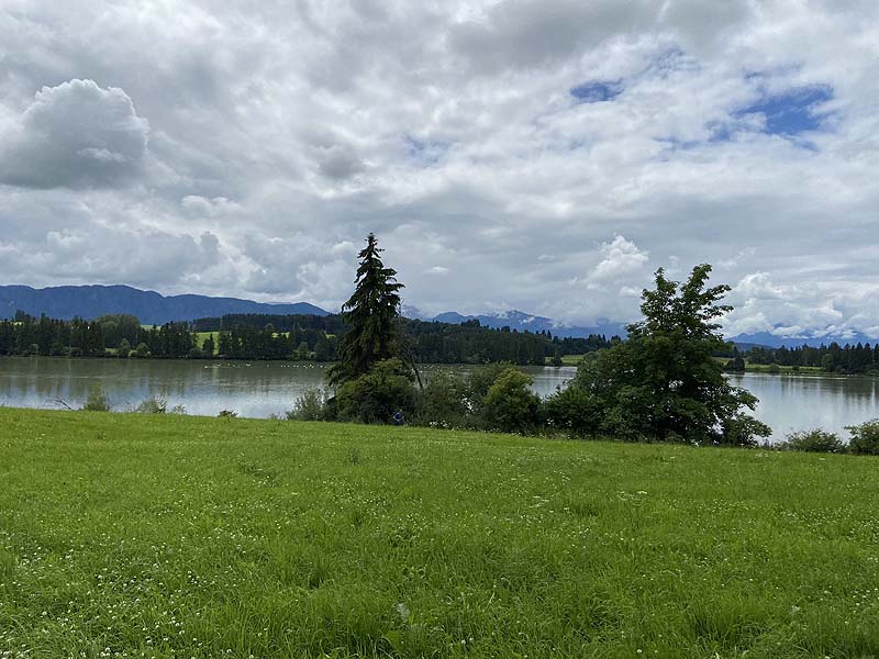 Der Badesee Oberer Lechsee in Lechbruck am See